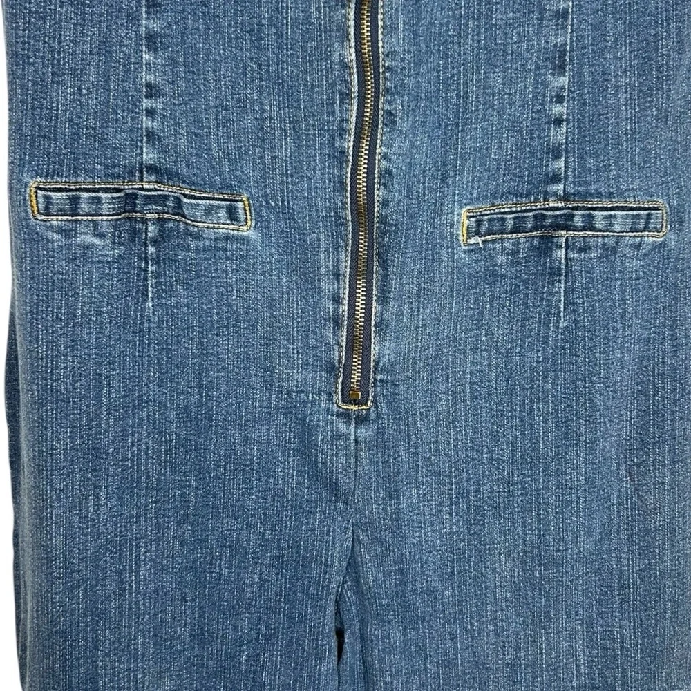Vintage Baby Phat Denim‎ Jumpsuit Women's Size 13 Y2K Flare Leg Romper Catsuit M